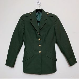 Vintage U.S. Army Dress Green Uniform Jacket Coat 8JP Wool Blend